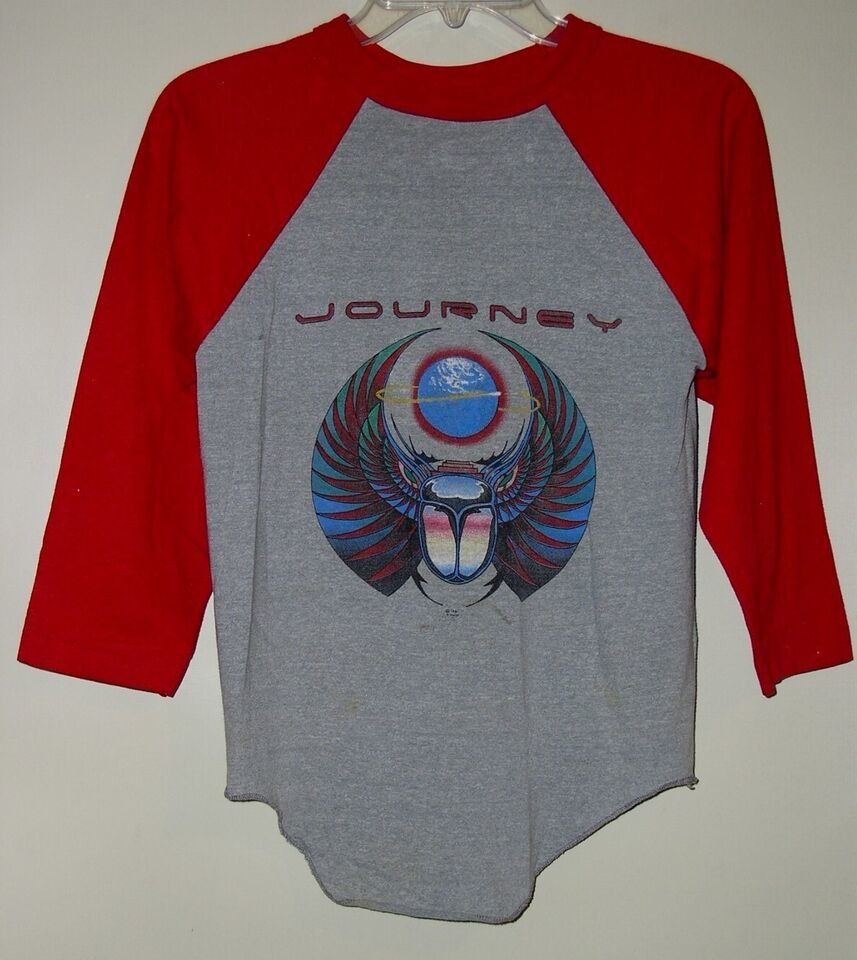 Journey Concert Raglan Jersey Shirt Vintage 1981 Escape S. Mouse Single ... - $249.99