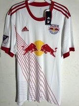 Adidas MLS Jersey New York Red Bulls Team White sz 2X - £10.07 GBP