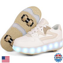 Ufatansy Roller Skates Shoes for Kids Girls Boys 4 Detachable Wheels Rol... - $67.54