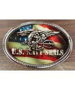 NAVY SEALS/ US Flag Epoxy Belt Buckle - NEW - $24.25 CAD