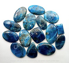 Natural Blue Apatite Gemstone Cabochon - 250 carats 8-12 pieces Cabochons - £31.44 GBP
