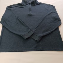 Van Heusen Flex Men Blue Cotton Blend 1/4 Zip Long Sleeve Pullover Sweatshirt XL image 11