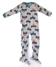 Carters Fleece Footed pajama Blanket Sleeper 10 14 Monster Trucks Outdoo... - $28.00