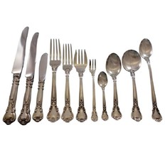 Chantilly by Gorham Sterling Silver Flatware Set for 12 Service 143 Pcs Dinner  - £7,370.17 GBP