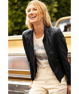 Mauritius Women&#39;s Genuine Leather Jacket Black - $306.50 CAD