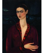 Frida Kahlo Self Portrait in a Velvet Dress (1926) Masterpiece Reproduction - £14.24 GBP - £142.44 GBP