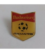 Vintage 1990 Budweiser Italia &#39;90 Soccer Lapel Hat Pin - $8.42