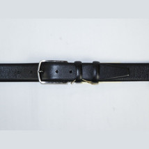 Mens Black Genuine Leather Belt PIERO ROSSI Turkey Soft Full Grain #Black-A image 3