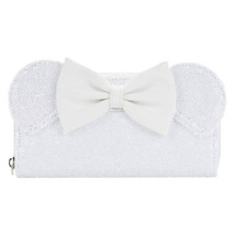 Disney Minnie Mouse Sequin Wedding Zip Purse - $57.98