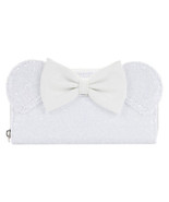 Disney Minnie Mouse Sequin Wedding Zip Purse - £46.28 GBP