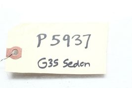 2003-2006 INFINITI G35 SEDAN REAR RIGHT PASSENGER QUARTER VENT GLASS P5937 image 11