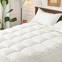 Queen Size Cymula Mattress Topper - Extra Thick Cooling Mattress Pad Cover - - £46.30 GBP