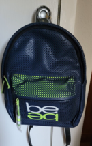 Bebe Navy Blue &amp; Green Sport Backpack Bag MSRP $109 NWT - £59.12 GBP