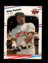 1988 Fleer #19 Kirby Puckett Nmmt Twins Hof - £2.74 GBP