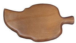 Vtg MCM Teak Leaf Bowl Segmented Wooden Dish Nut Tray - £9.07 GBP