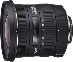 Sigma 10-20Mm F/3.5 Ex Dc Hsm Eld Sld Aspherical Super Wide Angle Lens For Nikon - £363.69 GBP