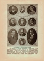Antique 1910 Print The Life Of King Edward VII and Career of King George... - $21.74