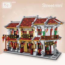 LOZ Mini Block Mini Chinatown Big China Street Chinese Tradition Tea House Pharm - £27.23 GBP+