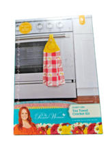 Pioneer Woman Culinary Floral Tea Towel Crochet Kit Red White Plaid NEW! - £12.00 GBP