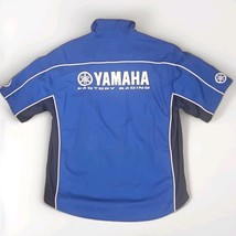 Yamaha Factory Racing Button Up Shirt Mens Size XL Embroidered Blue Mech... - $582.72 MXN