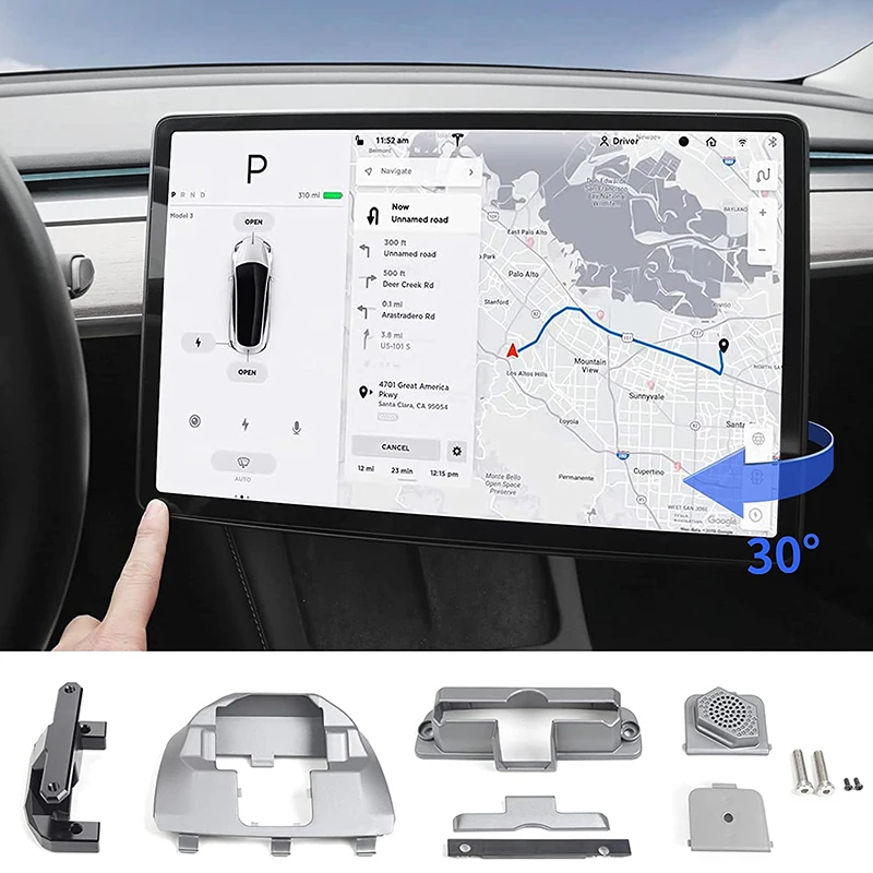 For Tesla Model 3 Y Screen Rotating Holder Center Console  GPS Navigation - £79.16 GBP+