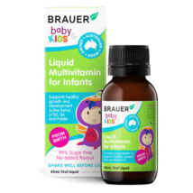 Brauer Baby &amp; Kids Liquid Multivitamin for Infants 45mL Oral Liquid - £70.05 GBP