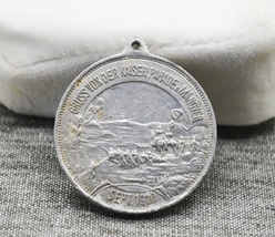 Gruss von der KAISERPARADE und MANÖVER SEPT. 1910 Memory Medal. very rare  - $24.99