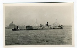 SS Indian Prince Real Photo Postcard Pulled By Tug Was Sunk 1914  - £31.62 GBP