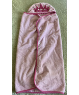 Disney Baby Girls Pink Princess Crown Hooded Thick Baby Bath Pool Towel - $12.64 CAD
