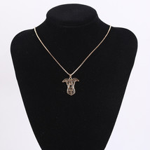Vintage Rose Gold Dog Pendants Necklace For Men and Women - $122.23 MXN