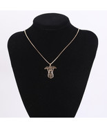 Vintage Rose Gold Dog Pendants Necklace For Men and Women - $122.23 MXN