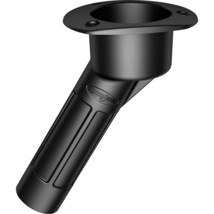 Mate Series Plastic 30° Rod &amp; Cup Holder - Open - Oval Top - Black - $27.68