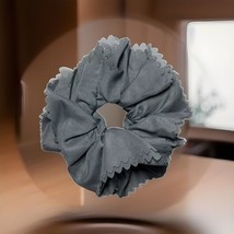 Classic Gray Hair Scrunchie: Oversized Gray Lace Scrunchie for All Hair ... - £4.47 GBP