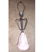 PINK ATOMIC GOLD CERAMIC LAMP MID CENTURY  ART DECO ART NOVEAU - $107.26 CAD