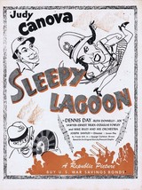 Sleepy Lagoon 1943 WWII Era ORIGINAL Vintage 9x12 Industry Ad Judy Canova - £23.72 GBP
