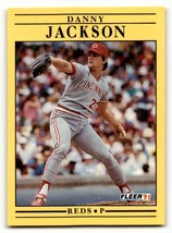 1991 Fleer #67 Danny Jackson    Cincinnati Reds Baseball Cards EX/NM ID:55222 - £1.33 GBP