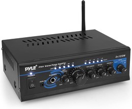 Home Audio Power Amplifier System With Bluetooth - 2X120W Mini Dual, Pyl... - £50.88 GBP