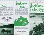 Buckhorn Lake State Park Brochure Buckhorn Kentucky 1960&#39;s - $17.82