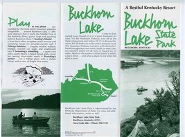 Buckhorn Lake State Park Brochure Buckhorn Kentucky 1960&#39;s - £14.20 GBP