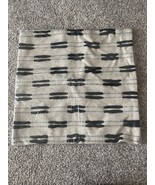 Bohemian Pillow Cover Case Woven Textured Euro Sham 23”x23” Beige &amp; Blac... - $358.24 MXN