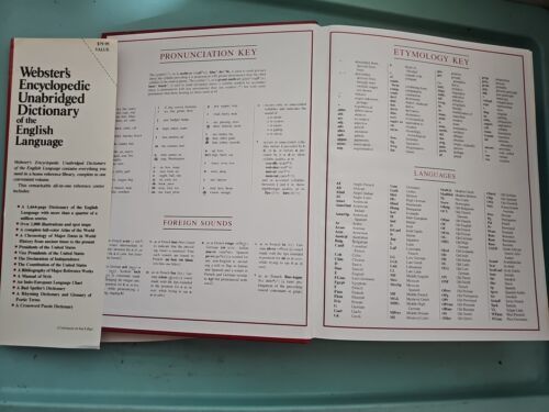 Webster's Encyclopedic Unabridged Dictionary of the English Language Large Item image 6