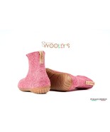 Handmade Outdoor Boots With Rubber Sole - Cherry Pink - Eco-friendly Fel... - $1,643.14 MXN