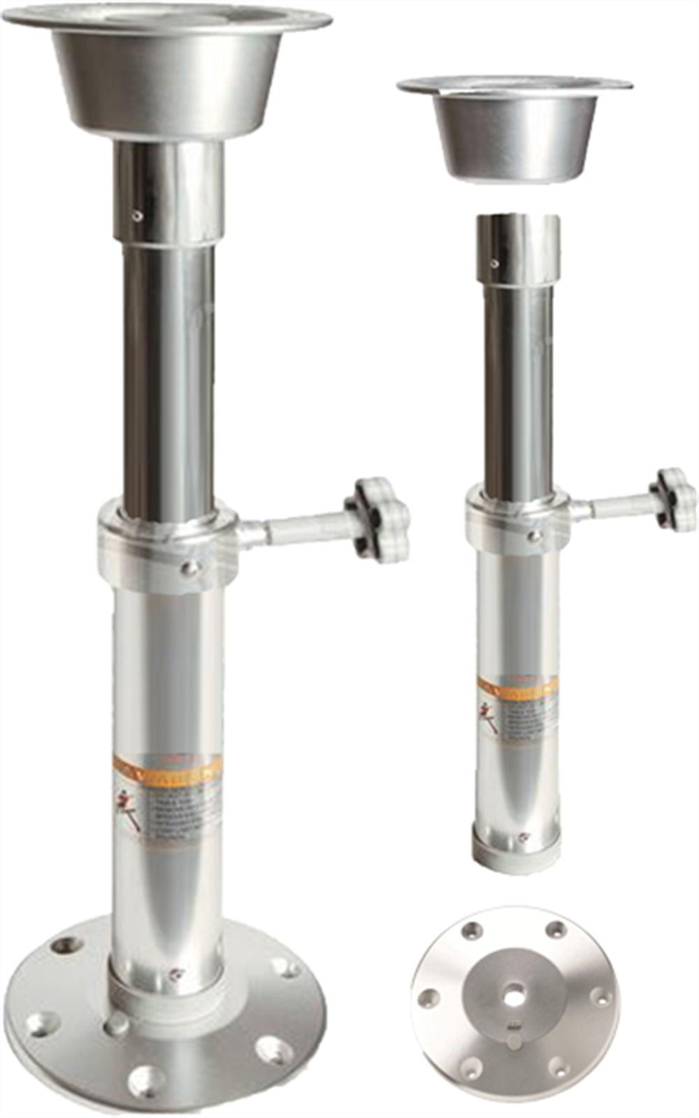 Aluminum Adjustable Table Pedestal Leg Base 19.7-27.6 Inch Marine Boat P2 - $257.00