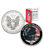 ATLANTA FALCONS 1 Oz American Silver Eagle $1 US Coin Colorized NFL LICE... - £66.14 GBP