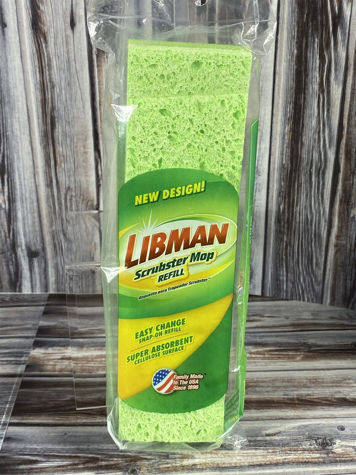 Libman Scrubster Mop Refill #3105 Sponge Mop Head Replacement Absorbent - $6.89