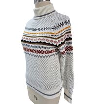 80s VTG Kimlon by RBK Importers 100% Acrylic White Turtle Neck Ski Sweat... - $33.66
