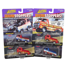 VINTAGE 1999 JOHNNY LIGHTING SHOW STOPPERS SET OF 4 TRUCKS NEW SEALED ON... - $38.00