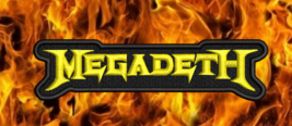 MEGADETH  Embroidered Patch Skull Radiation American Thrash Heavy Metal ... - £4.96 GBP