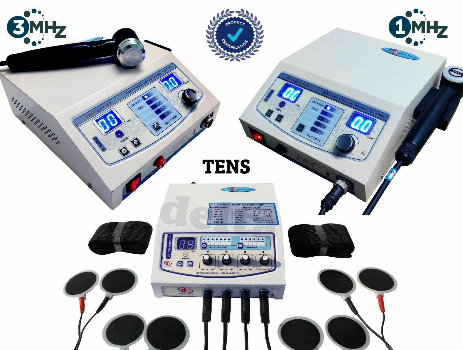 Prof. Combo Ultrasound therapy 1 and 3 Mhz Electrotherapy 04 Channel Var... - $108.90+