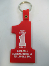 Coca-Cola Keychain Key Fob Red Number 1 Bottling Works Promo Piece - $2.72